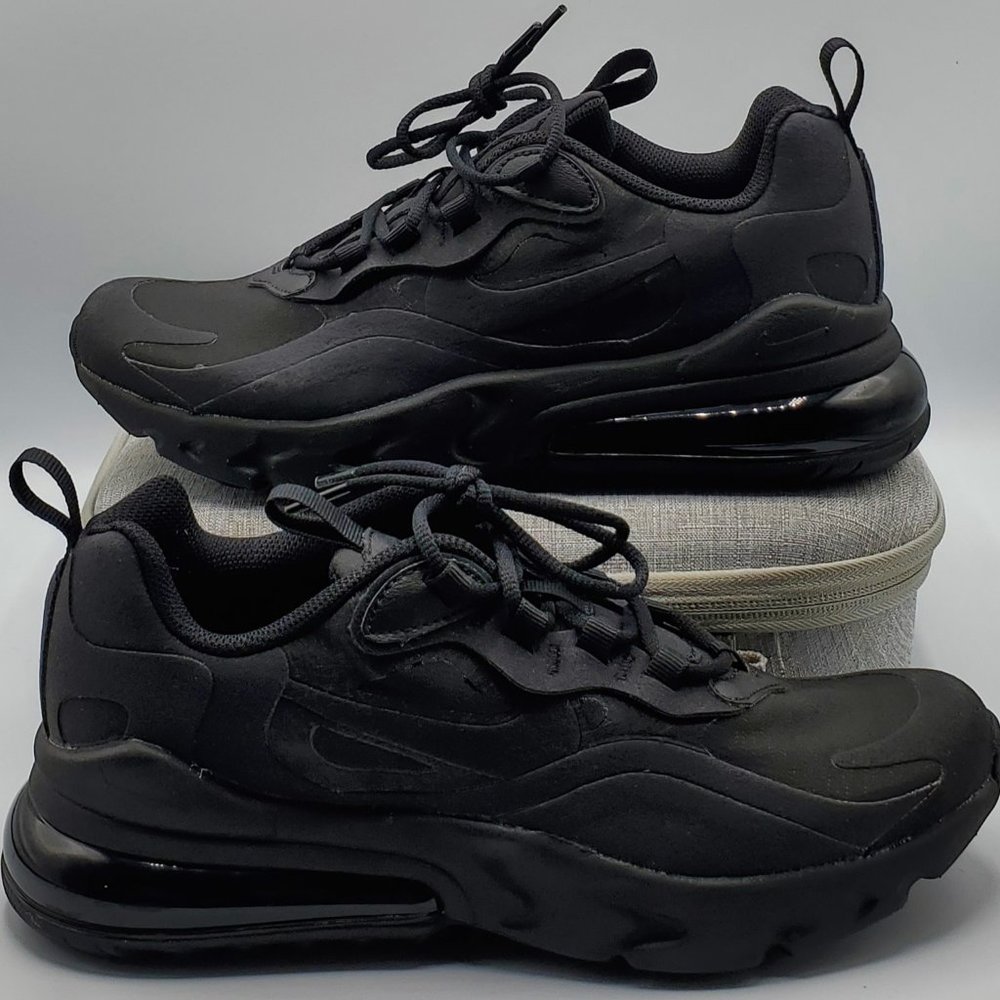 Nike Air Max 270 React GS Black Boys Size 5Y